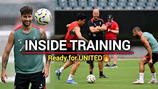 INSIDE TRAINING  SZOBO SALAH TRENT ROBERTSON amp DIAZ are ready for Man United🔥🔥 [upl. by Taylor395]