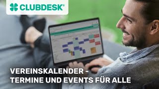 So funktioniert der Terminkalender – Vereinssoftware ClubDesk [upl. by Eical]