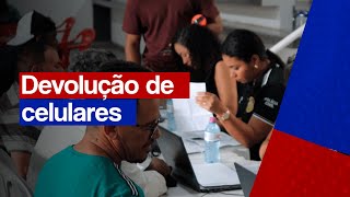 Polícia notifica 1000 pessoas a devolverem celulares roubados [upl. by Wiersma]