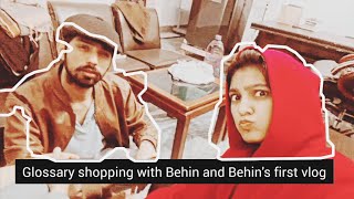 Glossary shopping with Behin and Behins first vlog🌠 [upl. by Anaehs]