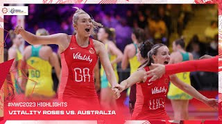 Vitality Roses vs Australia  Netball World Cup 2023 Highlights [upl. by Sisely]