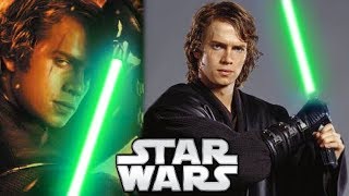 Why Anakin Skywalker Didnt Use a GREEN Lightsaber  Star Wars Explained [upl. by Marka813]