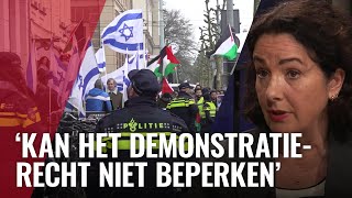 Halsema demo op 50m afstand van Holocaustmuseum proportioneel [upl. by Furlani]