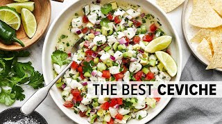 CEVICHE Super easy ceviche de pescado fish ceviche for summer [upl. by Olodort226]