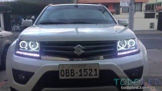 RETROFIT HEADLIGHTS LED  MODIFICACION DE FAROS SUZUKI SZ DRL [upl. by Isidor]