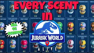 All Scents in Jurassic World Alive [upl. by Pfister]