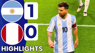 Argentina vs Peru 10 Highlights  FIFA World Cup Qualifiers 2425 [upl. by Eanej371]