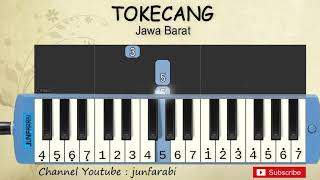 not pianika tokecang  lagu daerah  nusantara  tradisional indonesia  tutorial pianika not angka [upl. by Raoul]