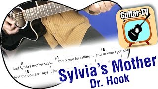 91 Sylvias Mother  Dr Hook  Cover  Lyrics  Akkorde  Chords  beginner guitar lesson [upl. by Chevy430]