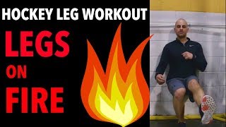 OffIce Hockey Leg Workout  Improve POWER amp EXPLOSIVENESS  Dryland Hockey Training [upl. by Otnas]