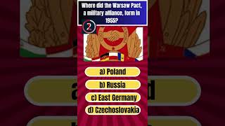 Where did the Warsaw Pact a military alliance form in 1955 [upl. by Kceb]