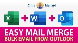 Email mail merge personalized emails using Excel  Word amp Outlook [upl. by Eul70]