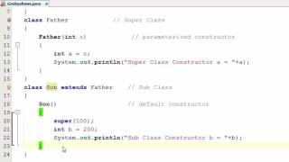 140 super with parameterized constructor in Java Programming Hindi [upl. by Sajet]