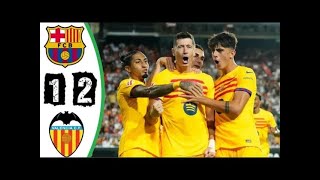 barcelona vs Valencia all goals extended highlights 2 1 [upl. by Aerdnad]