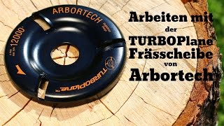 Arbortech TurboPlane Frässcheibe für grobes und feines schnitzen quotLange Versionquot [upl. by Luap]