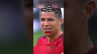 Ronaldo heartbreaking injury😰😱end of his football carrier 😱🥺 christinoronaldo shorts viral [upl. by Trudey]