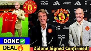 ZINEDINE ZIDANE APPOINTED AS MANCHESTER UNITED HEAD COACH THE COMEBACK BEGINS NOW [upl. by Malik]