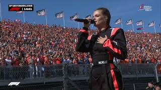 National Anthem of The Netherlands performed by Davina Michelle  F1 2021 Dutch GP [upl. by Yelahs]