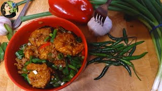 Chili Garlic PRAWNS රසට ඉස්සො හදමු Sri Lankan recipe 🇱🇰 [upl. by Kila]