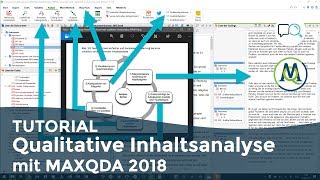 Qualitative Inhaltsanalyse mit MAXQDA 2018  So setzt Du sie um [upl. by Arihsay]