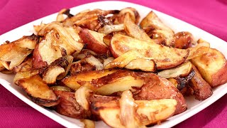 Roasted Potatoes and Onions  Amy Lynns Kitchen [upl. by Ellahcim]