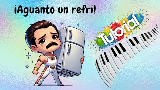 Aguanto un refri tutorial de piano facil  Cómo tocar I Want to Break Free de Queen [upl. by Arbe]