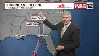 NC Meteorologist Les Still Is Tracking Hurricane Helene And The Weather Dangers to Eastern NC [upl. by Acinod]