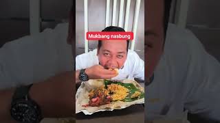 Mukbang Nasi Bungkus Type Nasi nya dahulu Lauk nya belakangan 😅😅😅 nasibungkus mukbang nasipadang [upl. by Reena]