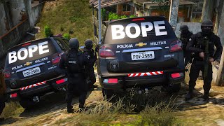 TROCA DE T1ROS NA COMUNIDADE  BOPE 💀 PMCE GTA 5 POLICIAL [upl. by Nodyl427]