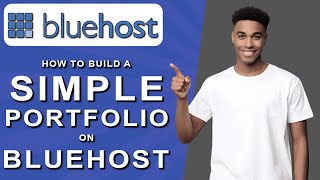 How to build a simple portfolio on bluehost 2024 [upl. by Piers]