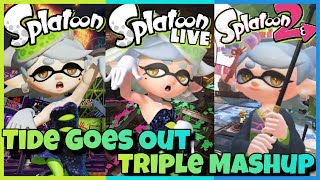 Tide Goes Out Triple Mashup Splatoon X Splatoon Live X Splatoon 2 Mashup3000 Subs Special Part 2 [upl. by Lladnar]