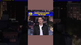 EMINEM amp DAVID LETTERMAN eminem advice children quotes life rap rapper music tips shorts [upl. by Teemus]