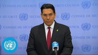 Israel on Middle East and Security Council  Security Council Media Stakeout [upl. by Aneetsyrk296]