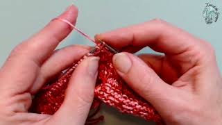 how to make the lifted Over Knot stitch in knitting [upl. by Edda458]