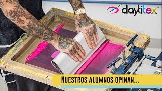 Curso de Serigrafía Textil Profesional en Daytitex  En línea y presencial [upl. by Burg]