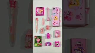 Incredible Pink Stationery Items Pencil Case Pen Sharpener 3D Eraser stationery backtoschool [upl. by Karli112]