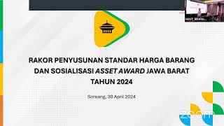 Rakor Penyusunan Standar Harga Barang dan Sosialisasi Asset Award Jawa Barat Tahun 2024 [upl. by Ahsikar278]