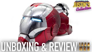 Iron Man 2 MK5 Helmet Wearable amp Animatronic Review  Life Size Prop Replica [upl. by Enicnarf]