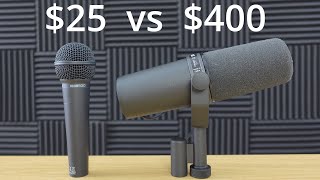 Behringer XM8500 vs Sure SM7B 25 Microphone Vs 400 Microphone  cheap mic vs expensive mic [upl. by Adias677]