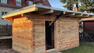 Grobschmied  Blockhaus Banja  SaunahausHolzhütteGartenhaus selber bauen [upl. by Nednyl]