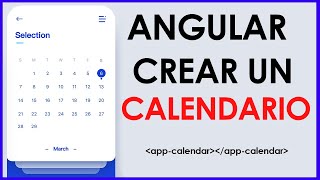 📅 ¿Cómo CREAR CALENDARIO Tutorial en ANGULAR 11 [upl. by Shel]