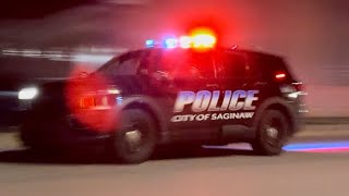 Multiple Saginaw MI Police Responding SHOOTING [upl. by Pero]