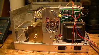 Heathkit SB220 Rebuild 5 Harbach Power Supply installed with new meter wires [upl. by Yrmac]