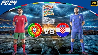 FC 24  Portugal vs Croatia  UEFA Nations League 2024 [upl. by Kcirttap247]