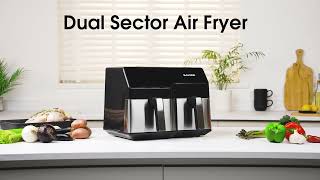 Salter  Aftercare Tutorial Dual Sector Airfryer EK5729 [upl. by Saffian]