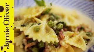 Pancetta Pea amp Mint Farfalle  Gennaro Contaldo [upl. by Werdn]