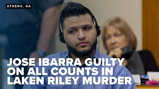 GUILTY Undocumented immigrant Jose Ibarra found guilty on all 10 counts in Laken Riley murder trial [upl. by Oech902]