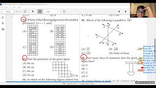 Grade 4 Maths Olympiad Class77 Geometry 10th Oct [upl. by Aiouqahs]