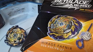 Mirage Fafnir Beyblade Burst Pro Series Review [upl. by Neral]