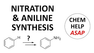 aromatic nitration amp aniline synthesis [upl. by Ahsilram]